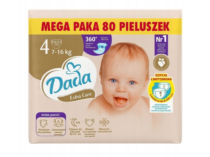 Dada Extra care bag vel. 4 80 ks (7 16 kg)