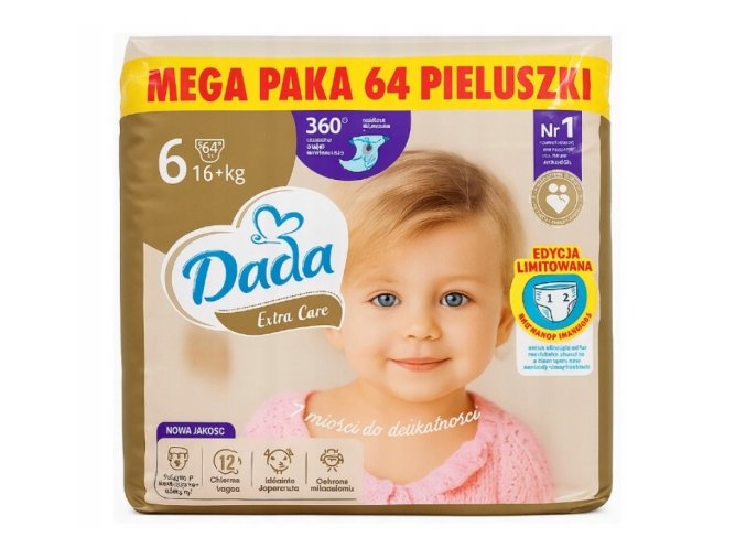 Dada Extra care bag vel. 6 64 ks (16+ kg)