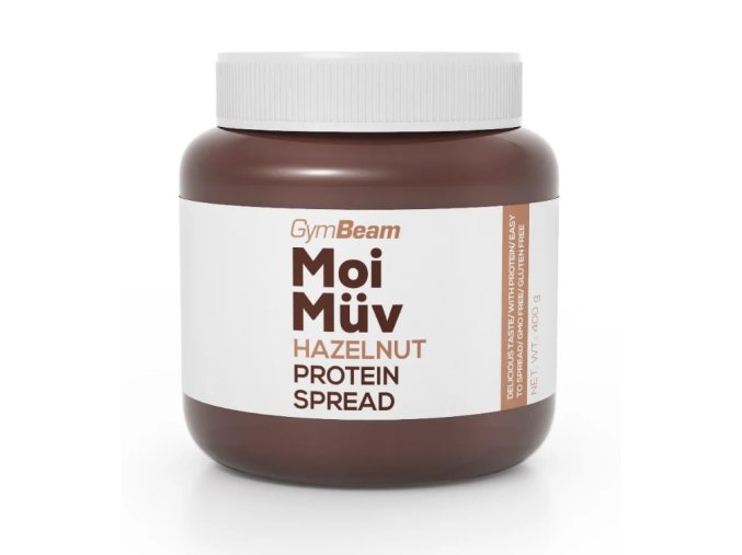 MoiMüv Protein Spread GymBeam lískový ořech