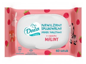 Dada vlhčený toaletní papír s vůní malin s víčkem 60 ks