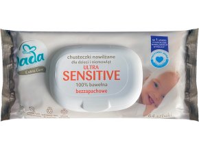 Dada Extra Care vlhčené ubrousky Ultra sensitive 64 ks