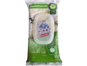 Mr Magic Univerzální vlhčené utěrky s jasmínovou vůní 80 ks