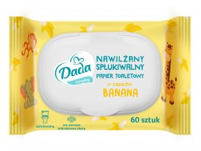 Dada vlhčený toaletní papír s vůní banánů s víčkem 60 ks