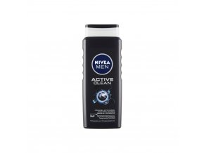 Nivea Men Active Clean sprchový gel na tělo, tvář a vlasy 500 ml