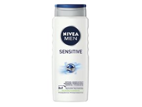 Nivea Men Sensitive sprchový gel na tělo, obličej a vlasy 500 ml