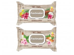 Freshmaker vlhčené obrúsky Coconut & Almond - 144 ks