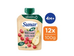 Sunar BIO kapsička hruška, malina (12 x 100 g)