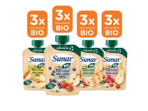 Sunar BIO kapsička ovocná mix karton (12 x 100 g)