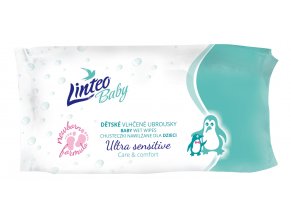 Vlhčené ubrousky Linteo Baby Ultra Sensitive – 64 ks