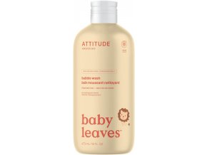 Dětská pěna do koupele ATTITUDE Baby leaves s vůní hruškové šťávy 473 ml (1)