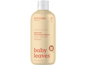 Dětská pěna do koupele ATTITUDE Baby leaves s vůní hruškové šťávy 473 ml