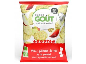 Good Gout BIO Mini rýžové koláčky s jablky (40 g) (1)