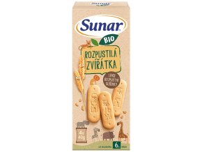 Sunar BIO sušenky Rozpustilá zvířátka 160 g (4 x 40 g) (1)