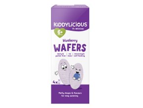 Kiddylicious borůvkové mini oplatky (4 x 4 g)