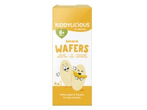 Kiddylicious banánové mini oplatky (4 x 4 g) (1)