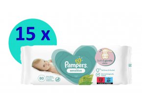 Pampers Sensitive 15 x 80 ks