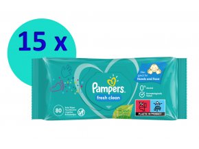 Pampers Fresh clean 15 x 80 ks