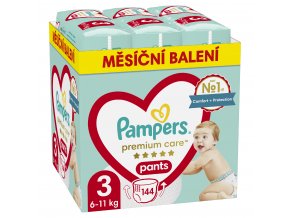 Pampers Premium Care pants 3 midi (6 11 kg) 144 ks (1)
