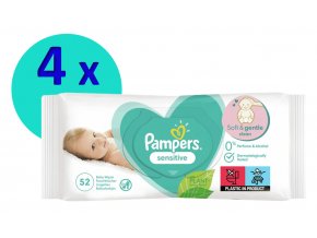 Pampers Sensitive 4 x 52 ks