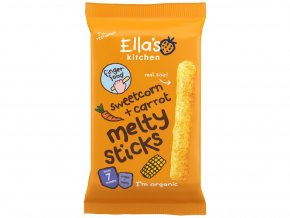 Ella's Kitchen BIO křupavé tyčky s kukuřicí a mrkví (16 g) (1)