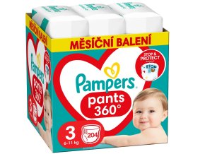 Pampers Pants vel. 3 204 ks (6 11 kg) (1)