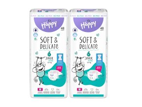 Bella Happy Soft & Delicate BigPack vel. 6 (15+ kg) 96 ks (2x48 ks)