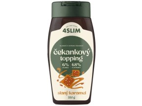 4Slim Čekankový topping příchuť slaný karamel 330 g