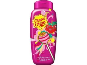 Chupa Chups sprchový a koupelový gel jahodový vír (300 ml)