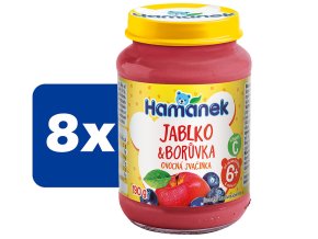Hamánek Jablko a borůvka 8 x 190 g