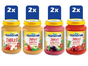 Hamánek Ovocný mix ve skle (4+) 8 x 190 g