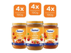 Sunar Masozeleninový mix ve skle (8+) 12 x 190 g