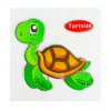 Rappa Dřevěné puzzle zvířátko želva