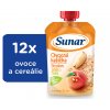 Sunar Ovocná kašička broskev, jablko, oves (12 x 120 g)