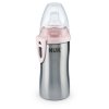 NUK FC Active Cup z vysoce kvalitní nerezové oceli s pítkem (215 ml) růžová