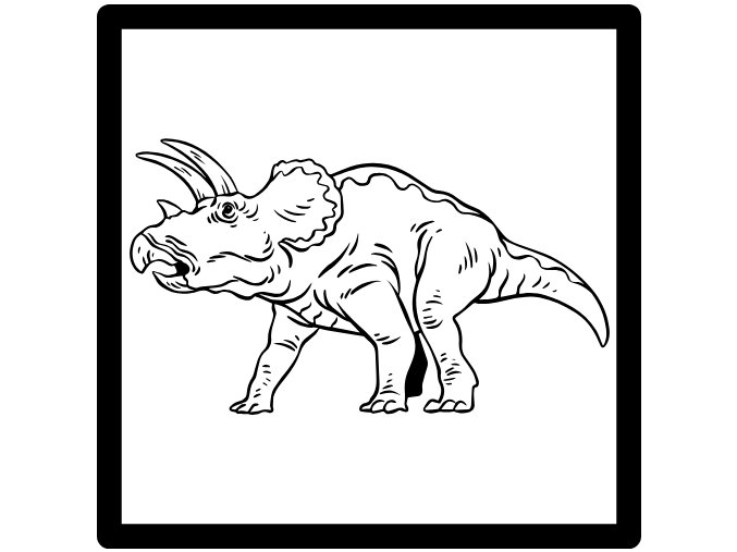 SAMOSTATNÁ OMALOVÁNKA DINOSAURUS