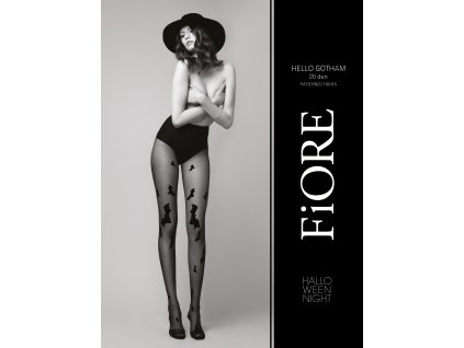Punčochy FIORE - HELLO GOTHAM 20DEN