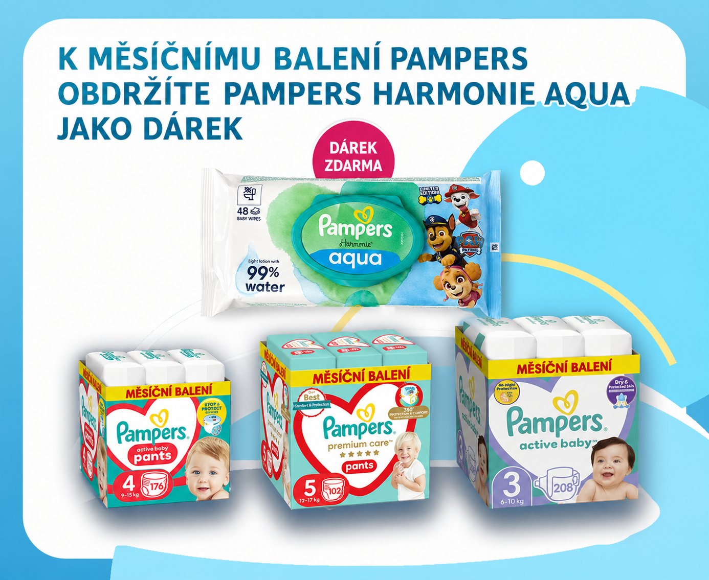 Pampers + dečka