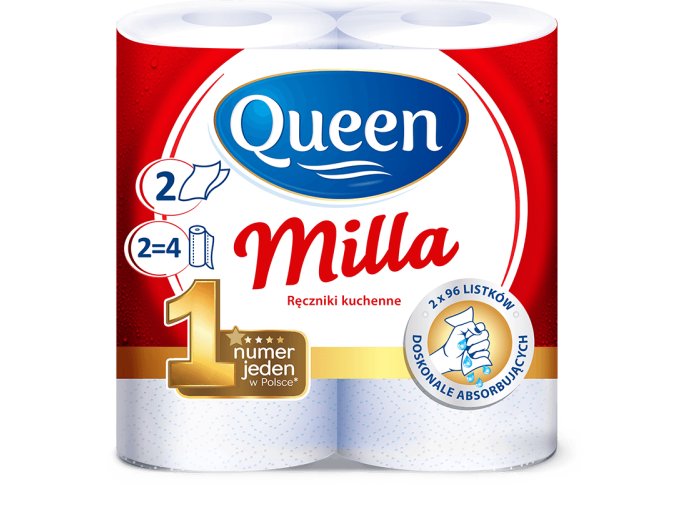 Queen Kuchyňské utěrky 2 vrstvé (2 x 96 listů)