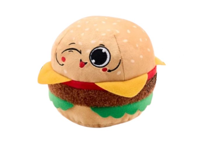 Plyšový hamburger
