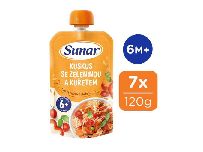 Sunar Kuskus se zeleninou a kuřetem (7 x 120 g)