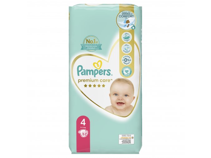 Pampers Premium Care 4 maxi 52 ks (9 14 kg)