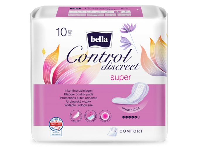 Bella urologické vložky Control Discreet Super 10 ks