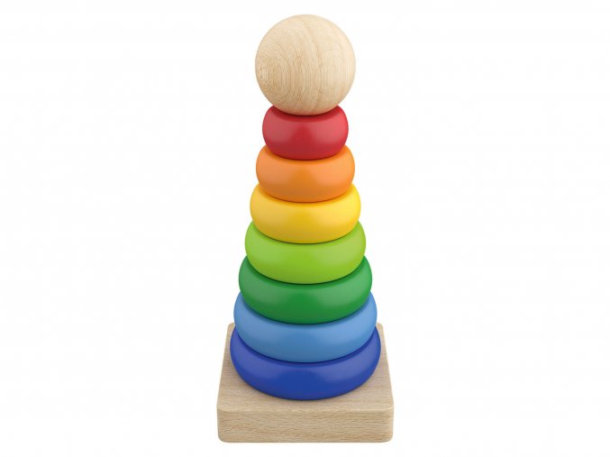 PLAYTIVE® Dřevěná edukativní hra stohovatelná věž