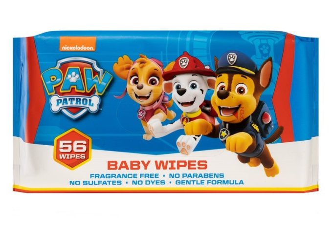 Paw Patrol dětské vlhčené ubrousky 56 ks