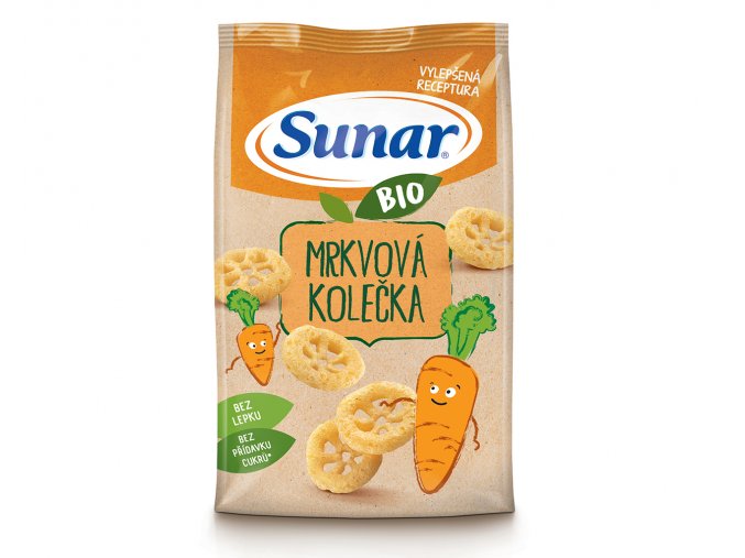 Sunar BIO křupky Mrkvová kolečka (45 g)