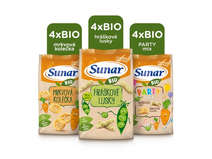 Sunar BIO křupky mix karton