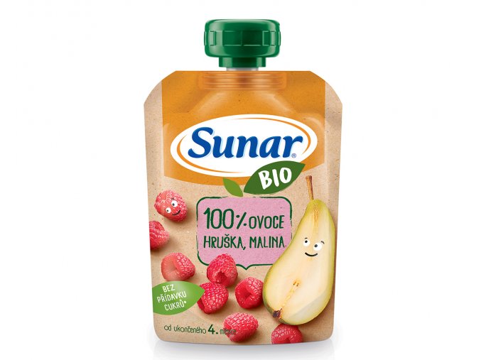 Sunar BIO kapsička hruška, malina (100 g)