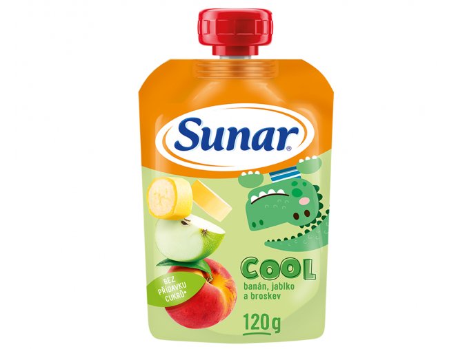 Sunar Cool ovoce broskev, banán, jablko (120 g)