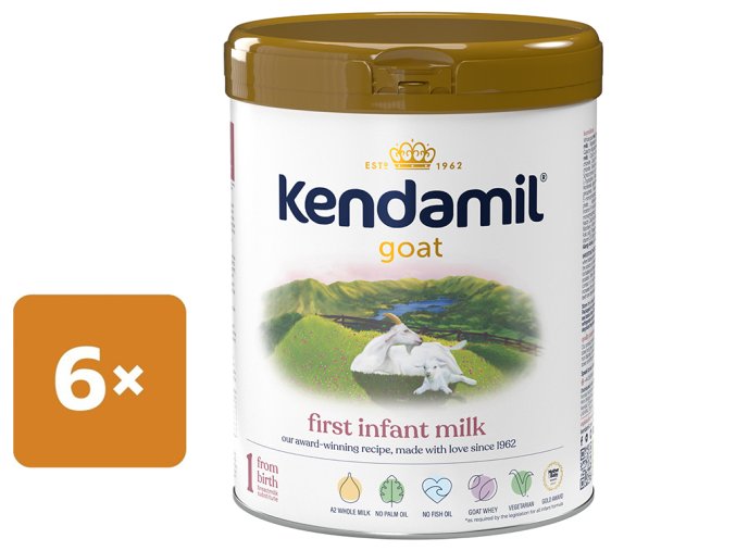 Kendamil dojčenské kozie mlieko 1 (6x800 g)