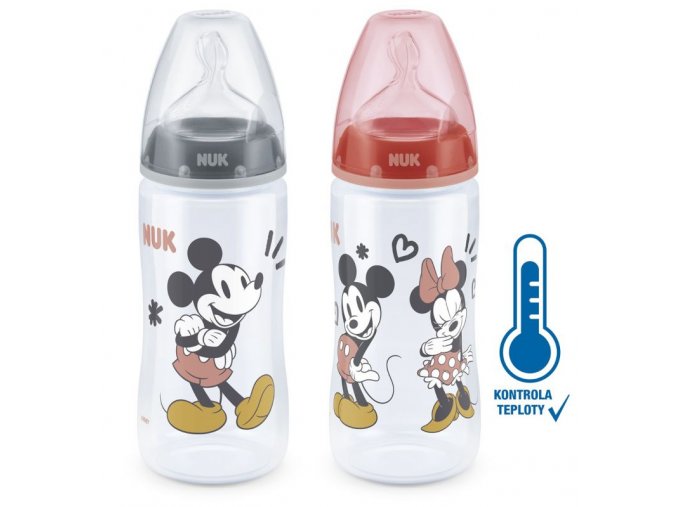 NUK FC+ láhev s kontrolou teploty Mickey - 300 ml